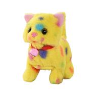 Cat de Peluche eléctrico, Juguetes para Gatos para niños, Gato Realista Animado con batería con Cola de Meneo, Lindo Animal electrónico con Sonido para niños