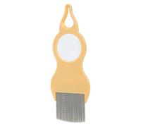 Cat Deshedding Comb, Pet Knot Remover with Magnifier, 2.36x6.22x0.16in Metal Teeth Grooming Brush, Hair Shedding Tool for Short, Medium, Long Haired Cats and Dogs