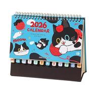 Cat Desk Calendar 2026 - Espiral Kitten Planner | 12-Month Spiral-Bound Kitten Calendar For Home, School, Room, Or Study, Perfect For Planning, Scheduling, Organization, And Cute Desk Decor