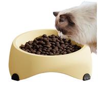 Cat Dish, Pet Feeding Bowl, Tilted Food Plate, No Lip-Contener, 15 grados Anti Vomiting Design, Pet Supplies for Kittens and Small Dogs, Prevents Neck Strain, Whisker Fatigue