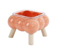 Cat Dishes Elevated, High-Leg Kitten Bowl, Anti-Black Chin Feeder, Tilted Raised Water Dish, Indoor Outdoor Pet Bowl for Home, Apartment, Travel Use, 6,3 pulgadas, Multicolor