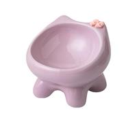 Cat Dishes Elevated - Tilt Ceramic Water Plate | Lifted Cat Bowl