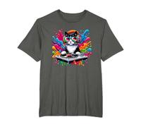Cat DJ, DJing en Turntable, EDM, Pop Art & DeeJay, DJ Camiseta
