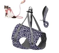 Cat Dogs Vest Harness and Leash Anti-Break Away Chest Strap Cat Clothes for Outdoor Walking Pet Accessories Japanese CatCollar (Blue,M(4.5-7kg))