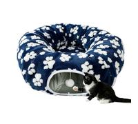 Cat Donut Bed | Soft Large Foldable Warm with Toy Ball Pet Supplies | Donut | Donut Cat Bed Pet Tunnel For Indoor Floor Home Living Room Bedroom Balcony Cat Tunnel Bed Soft Large Foldable Warm With Toy B