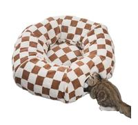 Cat Donut Tunnel Bed - Warm Cave with Removable Cushion, Washable Peekaboo Tunnel Toy | Indoor Pet Bed for Kitten, Puppy, Small Dog, Bunny | Winter Bedroom, Living Room, Home Decor