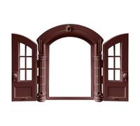 Cat Door, 27.3x24x7cm Elegant Interior Pet, Small Animal Pass-Through, Vintage Manor Style Gateway for Bedrooms and Garages, Decorative Pet Access for Home and Dorm