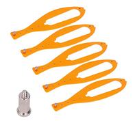 Cat Door Holder Pet Door Stopper Flex Door Stopper Sturdy Plastic Easy to Use Widely Compatible for Bedroom Bathroom Office Home Yellow 5Pcs