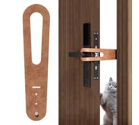 Cat Door Latch, Door Stopper Holder, 11.81x2.76in Adjustable Width Barrier, Puppy Proof Design, Authentic Easy Installation for Feeding, Station Safety, Rental House, Balcony, Apartment, Basement
