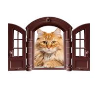 Cat Door - Retro Pet Supplies Access Panel | Kitten Doorway Entry Flap - Interior Passage for Bedroom Living Room Garage Corner Access, Small Animal Hole Cover Home Use