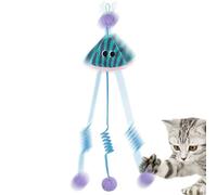 Cat Door Toy,Interactive Teaser Game,Chew-Resistant With Ball And Spring Squeaky Door Floating Paper Interactive Cat Toy | For Mental Stimulation Ejercise Puppy Kitten Small Medium Large Breed