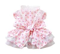 Cat Dress | Cute Breathable Pet Outfit - Medium Dog Outfit Puppy Clothes Girl | for All Breed Daily Party Outdoor Walking Photoshoots Summer Spring