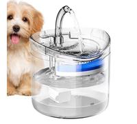 Cat Drinking, Water Fountain, 6,5 x 6,5 x 6,1 in Versitile Automatic 2 l Smart Clear Dispenser, 6,5 x 6,5 x 6,1 in Portable Pet Waterer Bowl for Puppy, Kitten, Dog, Hidración Interior, Home Use