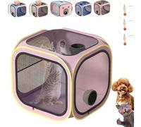 Cat Drying Box, Portable Foldable Pet Dryer Box, Anti-Hair Flying Pet Drying Boxs, Dog Hair Dryer, Pets Air Dryin Boxes,Clean Grooming House Dryers Cage for Puppies Cats Small Dogs (B-Without Dryer)