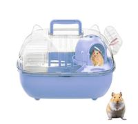 Cat Ear Hamster Travel Cage Transparent Portable Small Animal Carrier 28×22×12cm Lightweight Handheld Pet Habitat For Hamster Travel Outdoor Use