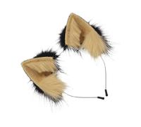 Cat Ears Headband - 20 x 20 cm Plush Dress Up Headpiece | Decorative Animal Ears Hairband | For Women Girls Teens Students Young Adults Halloween Costume Parties Festivals Birthday Stage Performance