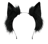 Cat Ears Headband, Black Cat Ears Headbands, Lovely Black Animal Ears Hairband, Kitty Ears Headband, Cat Ears Black, Hair Hoop Simulated Animal Ears Headband For Masquerade Party