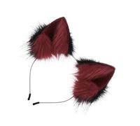 Cat Ears Headband, Plush Cosplay Costume Accessory, Soft Stuffed Hair Band with Comfortable Fit, Cute Animal Headwear with Stylish Design, Dress Up Headband for Party Festival 7.87x7.87 Inches