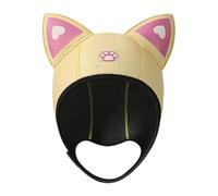Cat Ears Wetsuit Hat - 3mm Neoprene Swim Hood | Soft Elastic Diving Helmet, Insulated Waterproof Surf Headgear, Breathable Snorkel Cap for, Pool, Water Park, Skiing, Adventure, Cold
