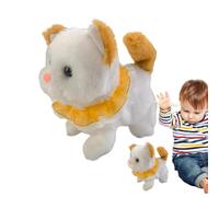 Cat Electronic Cat Stuffed Animal Realistic Kitten Toy, Soft Electronic Cat for Kids, Battery-Powered Cat Plush, Plush Cat Toy, Realistic Cat 7.87x3.54x5.91 pulgadas for Children