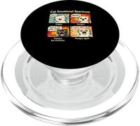 Cat Emotional Spectrum Funny Cat Humor PopSockets PopGrip para MagSafe