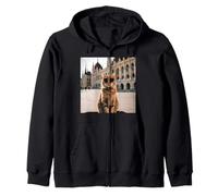 Cat En Budapest, Hungría Sudadera con Capucha