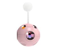 Cat Enrichment Toys, Small Planet Self-Righting Puzzle Game, Interactive Cat Toy, Ambush Play Kitten Toys, Cats Play Toy with Spring Ball For Small Medium Home Travel Daily Indoor