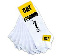 Cat erpillar 8 pares de calcetines CAT SNEAKER para zapatillas deportivas en tallas 39-46, Blanco, 43-46