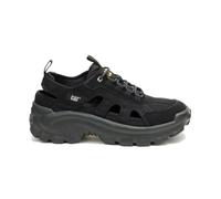 Cat erpillar Intruder LITE AIR FLO Black (P726381) - Zapatillas de ante y malla para hombre, color negro, con suela gruesa, ventilación, media sandalia, amortiguación, Negro , 43 EU
