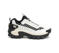 Cat erpillar Intruder Mecha Men Bright White/Black (P726518) - Zapatillas deportivas para hombre, color blanco y negro, con cordones, resistentes, suela antideslizante, estilo deportivo, Blanco