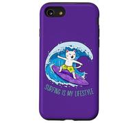 Cat está surfeando una ola - SURFING IS MY LIFESTYLE 1 - Fan Fun Carcasa para iPhone SE (2020) / 7 / 8
