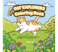 Cat Explorers: A Relaxing Coloring Book for Teens and adults, Calm Vibes, and Comfort
