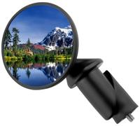 Cat Eye Bm-45, Espejo Retrovisor Unisex Adulto, Negro, 45 | Espejo Ciclista Compacto de Cristal 45mm Para Visión Trasera Clara en Manillares Rectos y de Carretera