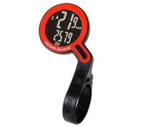 Cat Eye Quick E-Limitada - Podómetro Ciclismo Unisex Adulto, Negro/Rojo