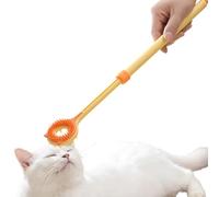 Cat Face Scratcher | Double Sided Massage Stick | Cat Scratching Brush With Telescopic Handle | Soft Grooming Massage Tool For Home Playtime Relaxation Couch Sofa Bed Corner
