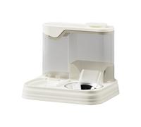 Cat Feeder and Water Dispenser, Automatic Dog Food Water Bowl Set, Large Capacity, 11.81x9.84x9.06inc, Portable Compact Ideal for Vacation Travel Home Indoor Pet Feeding Supplies