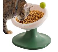 Cat Feeder, Elevated Cat Bowls, Alimentadores ergonómicos con altura ajustable, diseño profundo para mascotas Dish, para gatos pequeños, interiores y apartment usos, aprox. 7,09 x 7,09 x 6,1 pulgadas