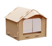 Cat Feeder House Outdoor | Enclosed Weatherproof Animal House with Sloping Roof| Keeping Eating Areas Dry In Gardens, Streets, Parks, Community Areas, and Patios. The Sheltered Room Provides A Dedica