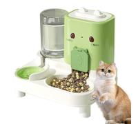 Cat Feeder - PP and PET 1800 ml Automatic Food Feeder With 800 ml Water Dispenser Detachable Design | Smart Pet Feeding And Hydration System For Kittens, Puppies, Bunnies, Indoor Outdoor Use