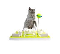 Cat Feeder Slow Eating Bloat Stop Food Plate Maze Interactive Puzzle Anti Skid Dishes Tray Home Pet Accessories Training Tool