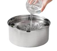 Cat Floating Bowl, Dog Water Dispenser, Rust-Proof Dog Bowl, Non-Tip Pet Bowl, Dog Water Dispenser - Stainless Steel Rust-Proof Dog Bowl, 3L Dog Bowl No-Skid & No Tip for Small Medium