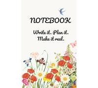 Cat & Floral Notebook-Perfect for Writing, Planning & Creativity: Adorable Cat-Themed Journal with Flower Design - 120 Pages, Compact 5x8 Size