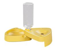 Cat Food and Water Bowl, Pet Feeding Bowl, Pet Waterer, Double Dog Cat Bowls, Automatic Pet Feeder with Waterer, Foldable Leak-Proof Large Capacity Bowl, 500 ml for Cats and Small Dogs