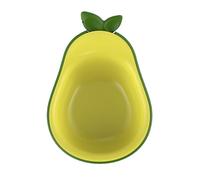 Cat Food Bowl, Cat Dish, Avocado-Shaped High-Legged Small Pet Feeder for Eating and Drinking, Floor Travel Vacation Outdoor Home Apartment Crate Use, 7.09x5.51x3.54 pulgadas