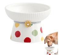 Cat Food Bowl - Elevated Cat Bowl | Raised Cat Food Bowls | 330ml Ceramic Water Bowl Cat Feeding Bowls for Protecting Spine Cat Feeder Neck Bowl Protective Bowl for Pets Cat Food Dish for Small Dog