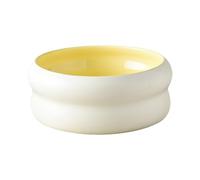 Cat Food Bowls, Ceramic Cat Water Bowl, 5.5x5.5x2.6inch, Dog Foods Dish, Microwave Safe Design, Non-Slip and Easy to Clean, Ideal for Kitten, Puppy, Home, Pink/Blue/Yellow