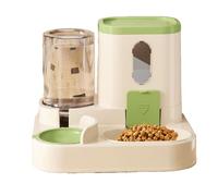 Cat Food Feeder and Waterer Set, Auto Dispenser Combo, Automatic Foods & Water Dispenser, Pet Feeding Station, Ideal for Cats, Dogs, Home, Daily Use, 9.84x8.66x7.87 Inches