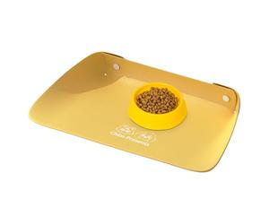 Cat Food Mat, Dog Feeding Mat, 17,72 x 11,81 pulgadas, no deslizante, bandeja impermeable, antiderrame para tazones, cocina, sala de comedor, esquina para mascotas, apartamento, piso, varios hogares