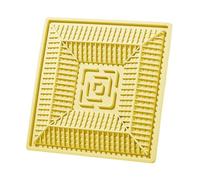 Cat Food Puzzle Alfombra - Carcasa reflectante interactiva impermeable, silicona flexible sin deslizamiento | Divertido accesorio de cerebro con vestido seco comerciante de madera para cachorro Félin