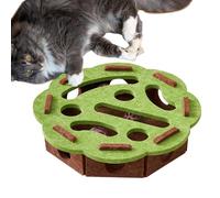 Cat Food Puzzle, Intelligence Training Toy - Mental Sensory estimulante alimentador de campana para gatos cachorro de cachorro nodom liberación de caza para la caza del viaje exterior interior c